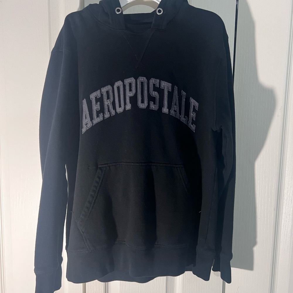 Aeropostale Black Sweater with Large Logo